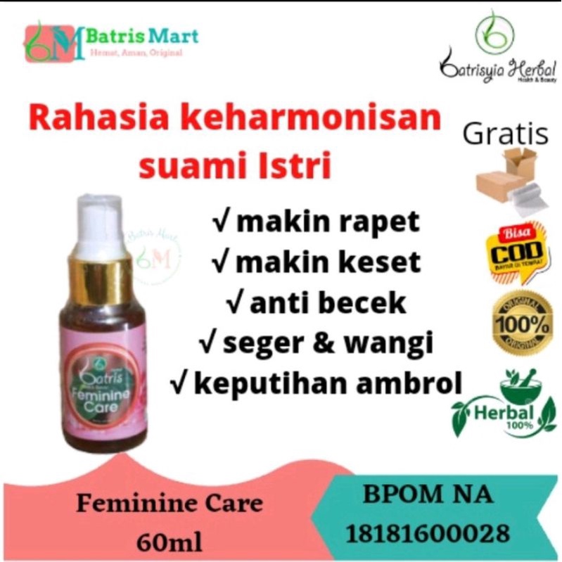 Feminime Care Batrisyia Herbal pembersih area kewanitaan extrac daun sirih Penghilang keputihan miss V