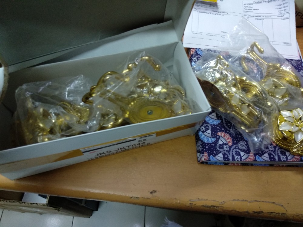 Hook / Tassel / Cantolan / Pengait Tali Gorden Curtain Gordyn Hordeng Bunga Melati Mewah