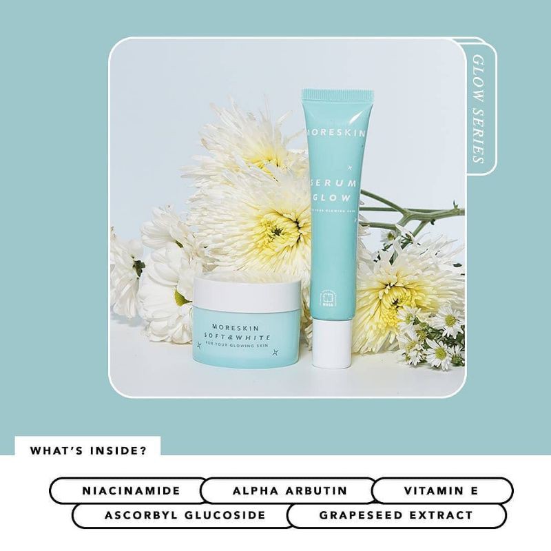 Paket Moreskin Soft And White Serum Glowing Pencerah Wajah Skincare Perawatan, Nasa Herbal Original