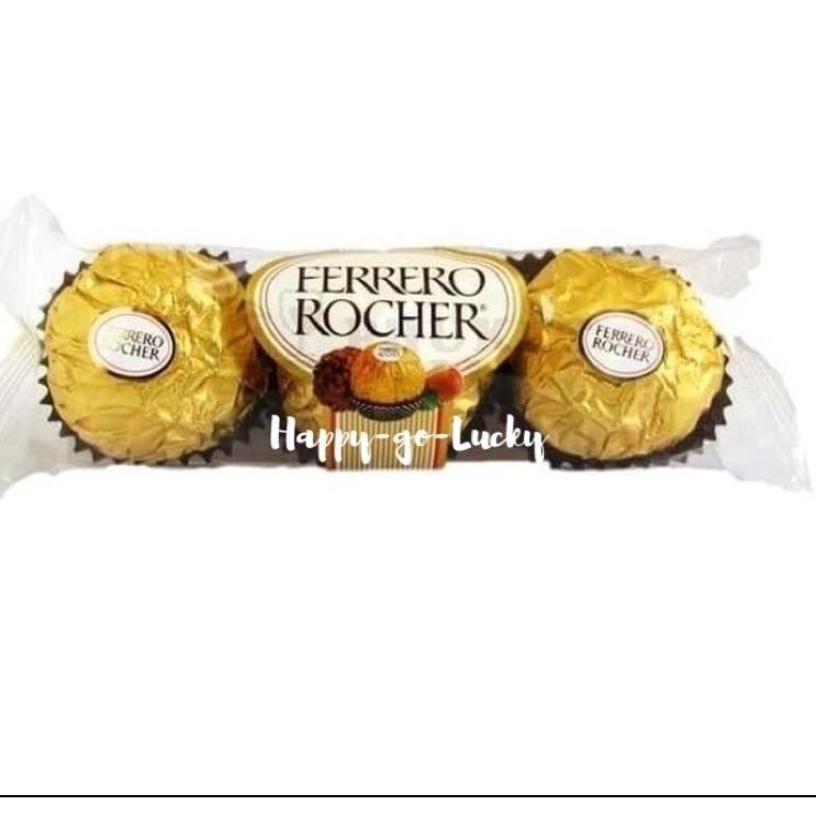 

3.3 BIG SALE FASION Ferrero Rocher T3 isi 3pcs 37,5gr Ferero Fererro Ferrerro kado hadiah valentine