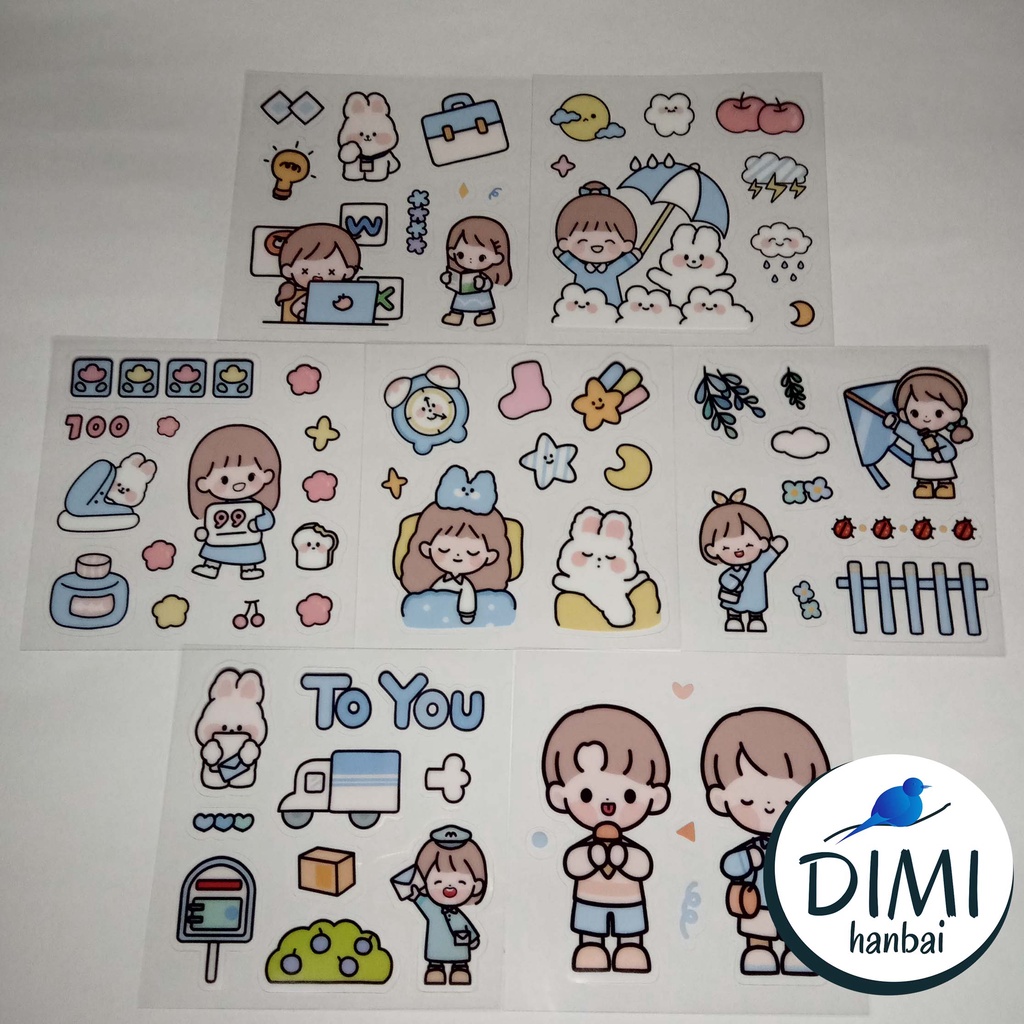 

[DIMI] Stiker Tumblr Aesthetic Sticker Lucu Murah Anti Air