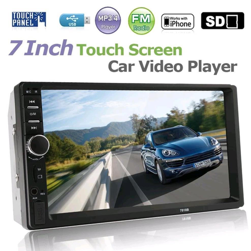 TERLARIS  Paket Head Unit plus Kamera Mundur dan Wteering Wheel remote Video Player Mobil