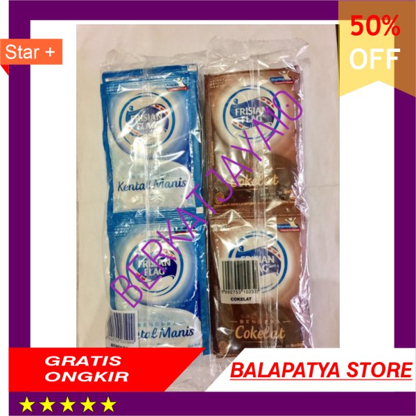 

40 OFF KHUSUS HARI INI !!! Susu Kental Manis Bendera SKM Frisian Flag Putih Coklat 40 Gram