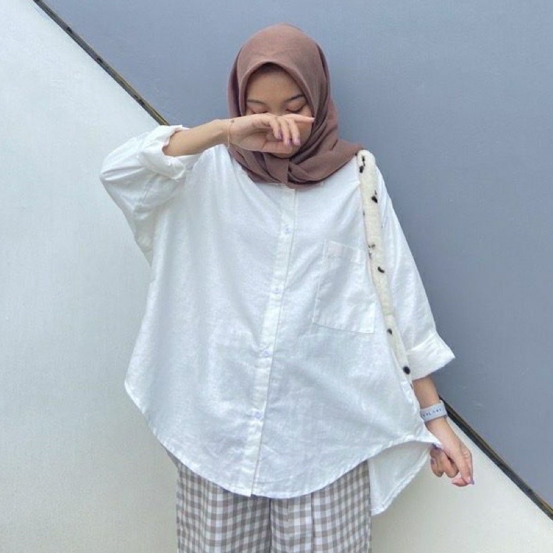 KEMEJA LINEN OVERSIZE