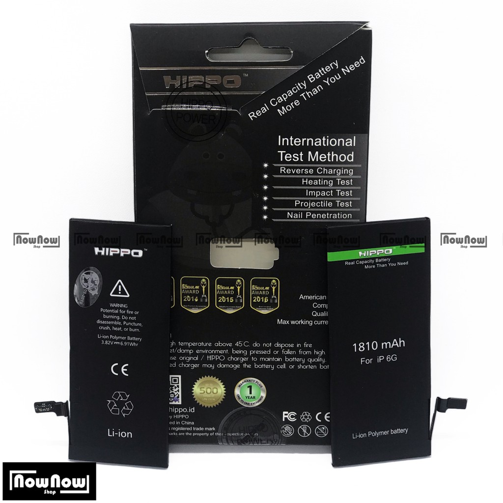 Baterai Hippo 6 / 6G A1549 A1586 A1589 A1522 A1524 A1593 1810 mAh Original Batre Batrai Battery HP Garansi Resmi