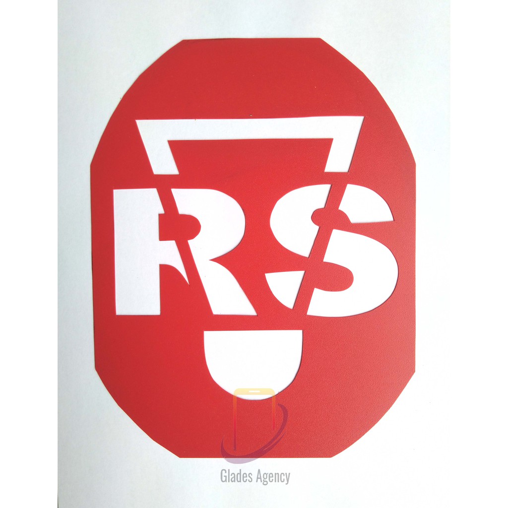  Logo  Cetakan Stencil Card Badminton Rs Reinforce Speed 