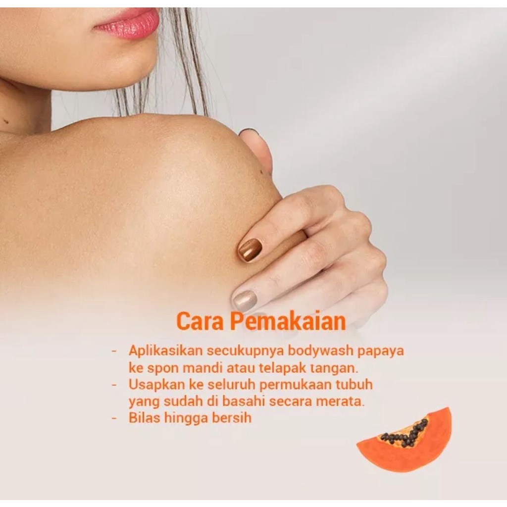 MAMAYA PAPAYA BODY WASH BPOM RESMI BERSERTIFIKASI HALAL 250ML &amp; 500ML SABUN MANDI