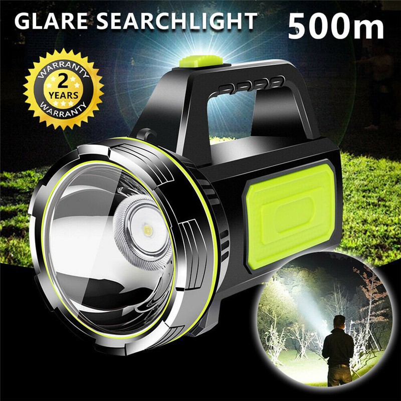 ZANCAKA Senter LED Super Bright Rechargeable 10W 13500 Lumens Q3 Black Grab Medan