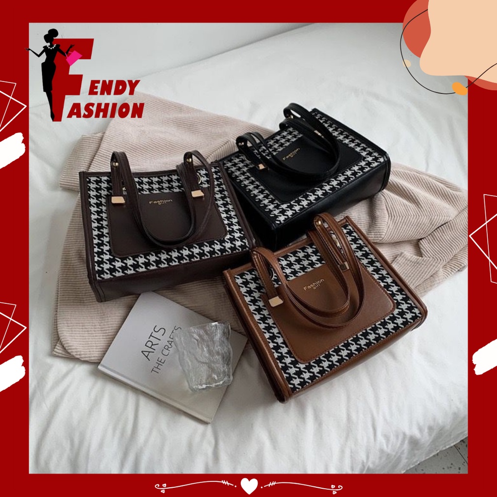 Fendyfashion_ | T240 Tote bag resletingTotebag wanita Tas Tote Bag Wanita polos ToteBag Wanita Polos