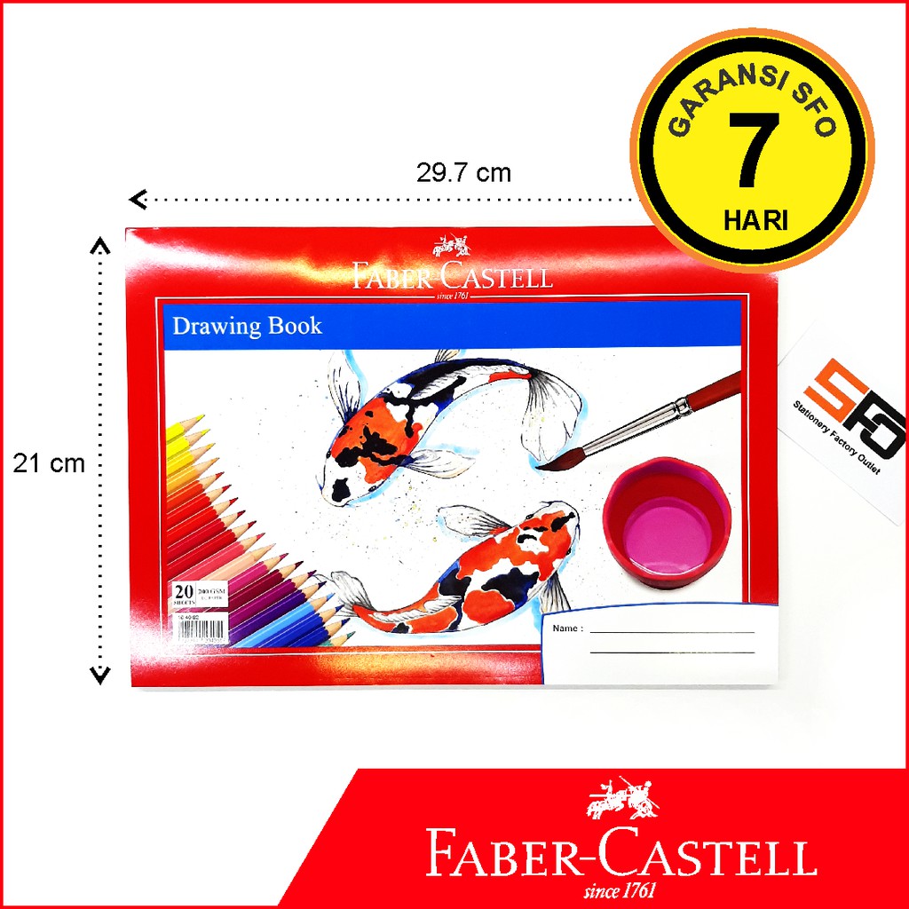 

Buku Gambar A4 Faber Castell 20 lembar