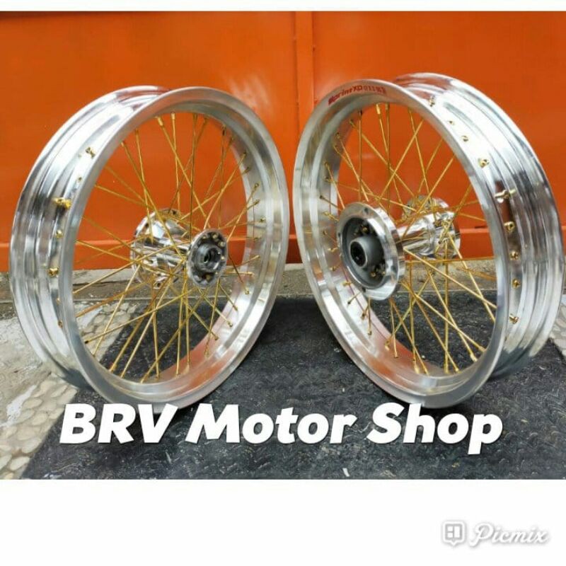 Pelek Super Moto Klx bf klx L Klx G Klx S D Tracker 150 ring 17