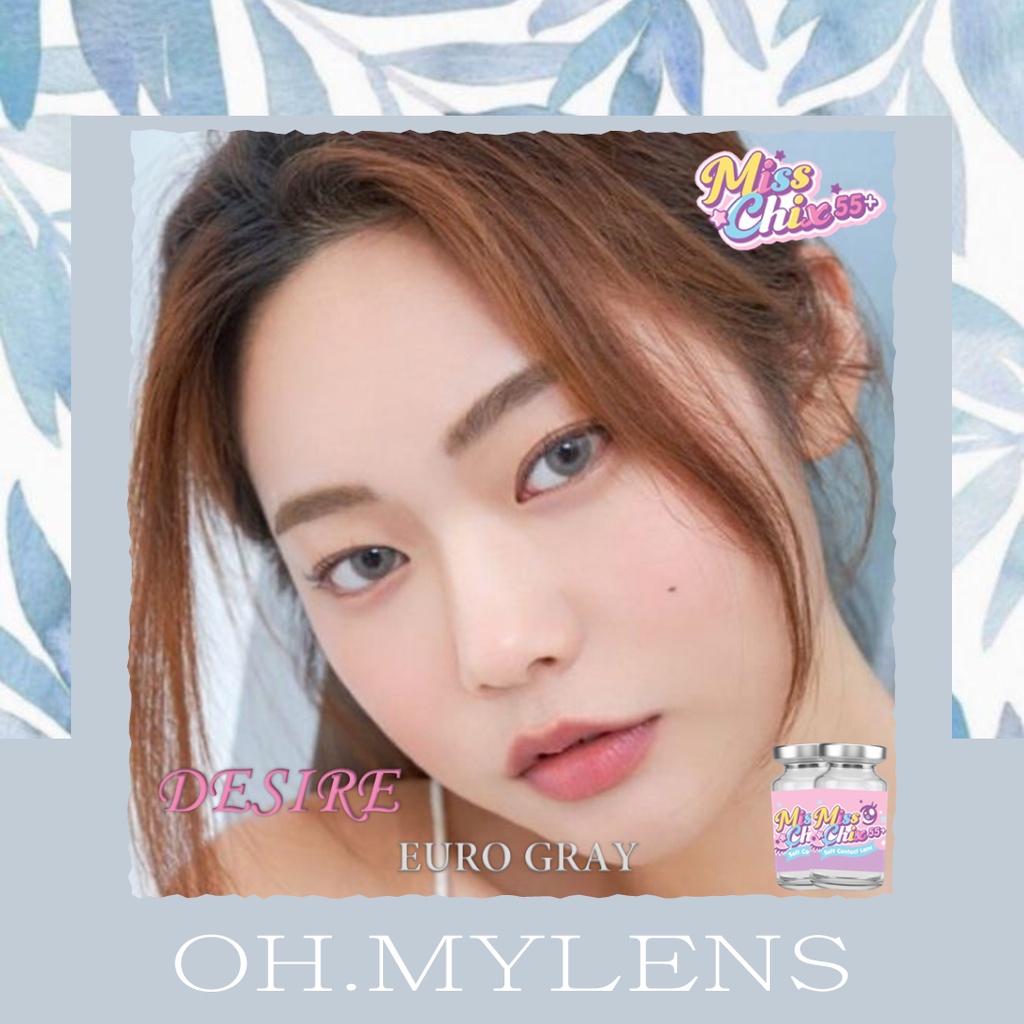 Softlens Minus Normal Beda Minus DESIRE EURO GREY | Soflens Mines Warna Natural | Soflen Mata Minus 