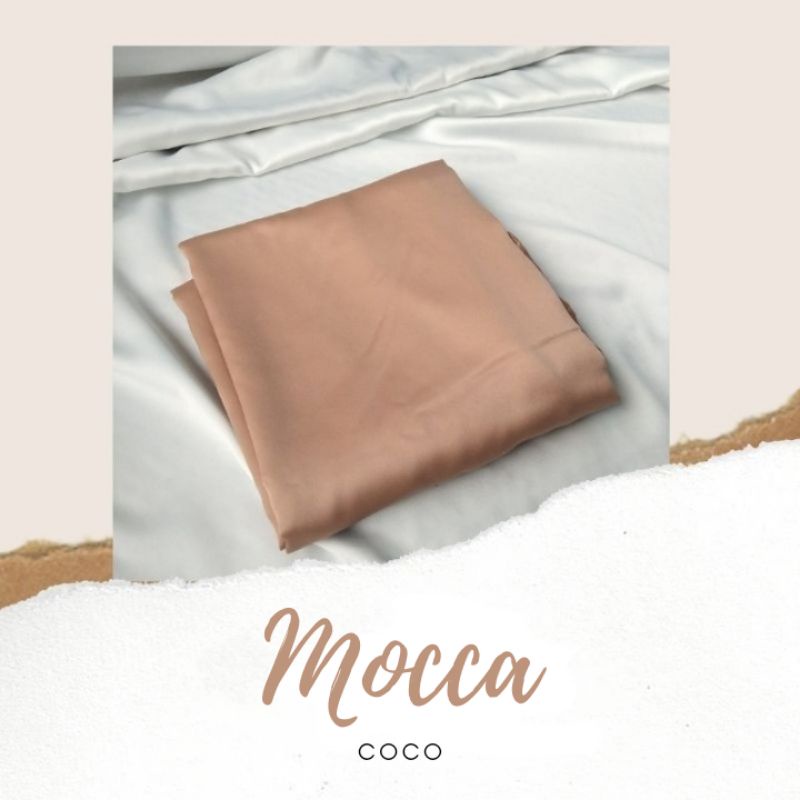 Satin Wrap Skirt | Pareo Skirt | Rok Lilit Satin-Mocca