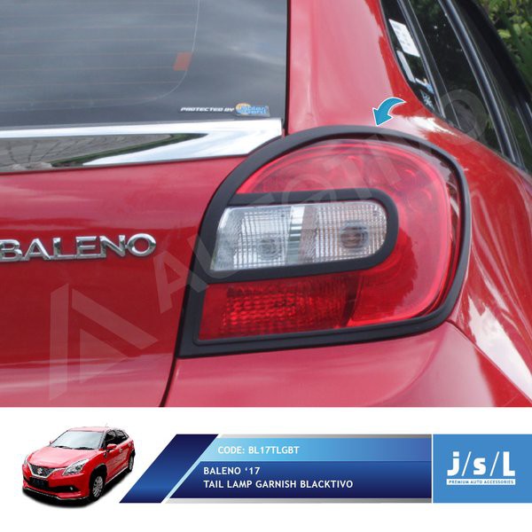 Aksesoris Tambahan Fariasi JSL Garnis Belakang Baleno Hatchback 2017 Tail Lamp Garnish