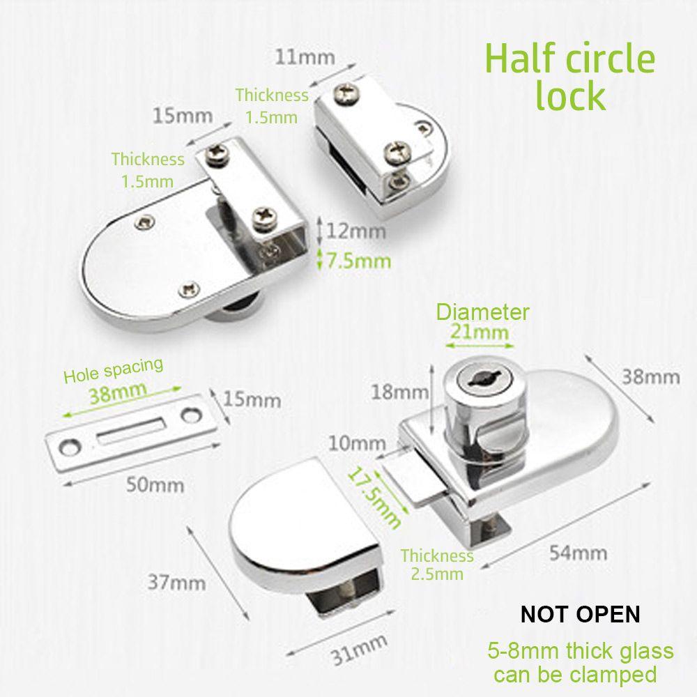 TOP Kunci Lemari Kaca Dengan Kunci Zinc Alloy Pengait Window Lock