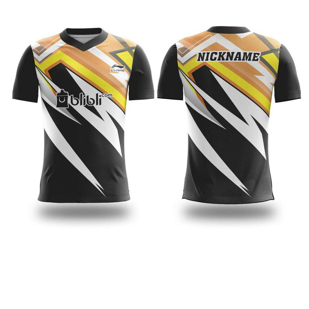 Kaos Jersey Badminton Bulutangkis Full Print Costum Size S - XXXL AB0261