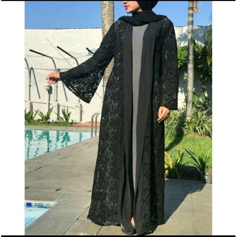 Abaya Dubai jalabia brokat Saudi ORI