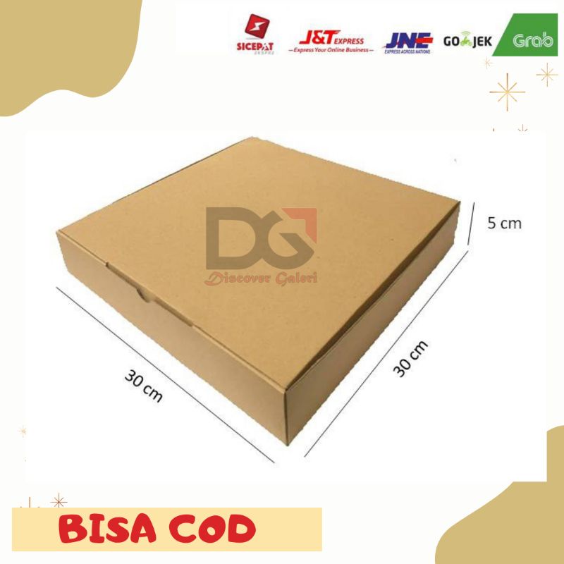

kardus box packing hampers kado die cut 30x30x5 cm