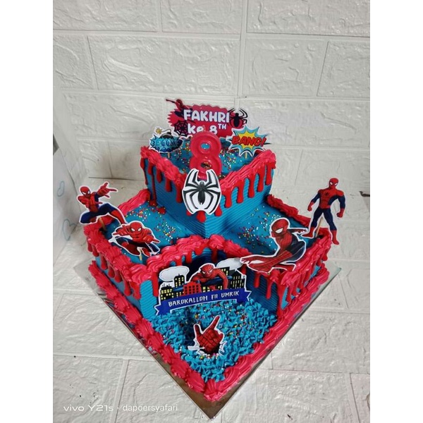 Topper Cake Custom Spiderman