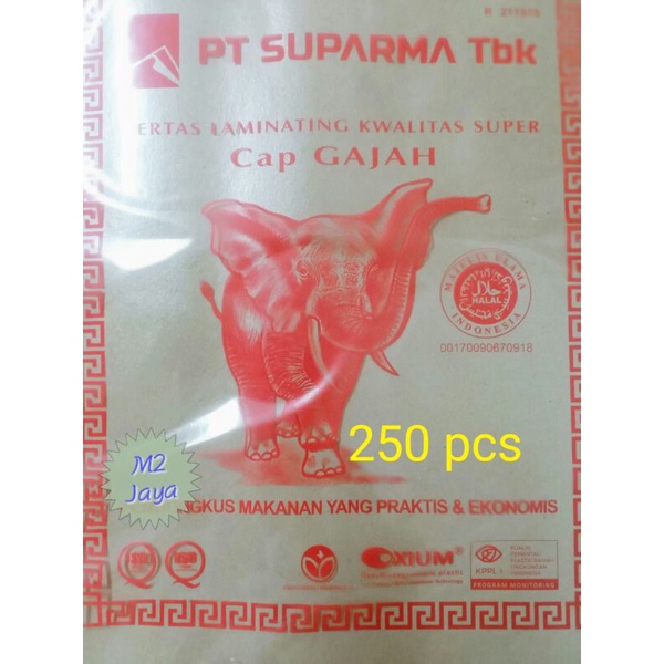 

KERTAS NASI / KERTAS BUNGKUS MAKANAN ISI 250 GAJAH PINK