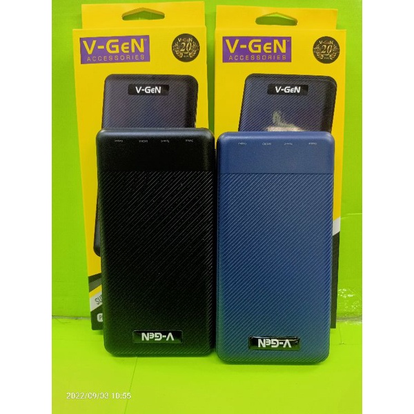 powerbank v-gen pb-v10k22 10000mah support type c input