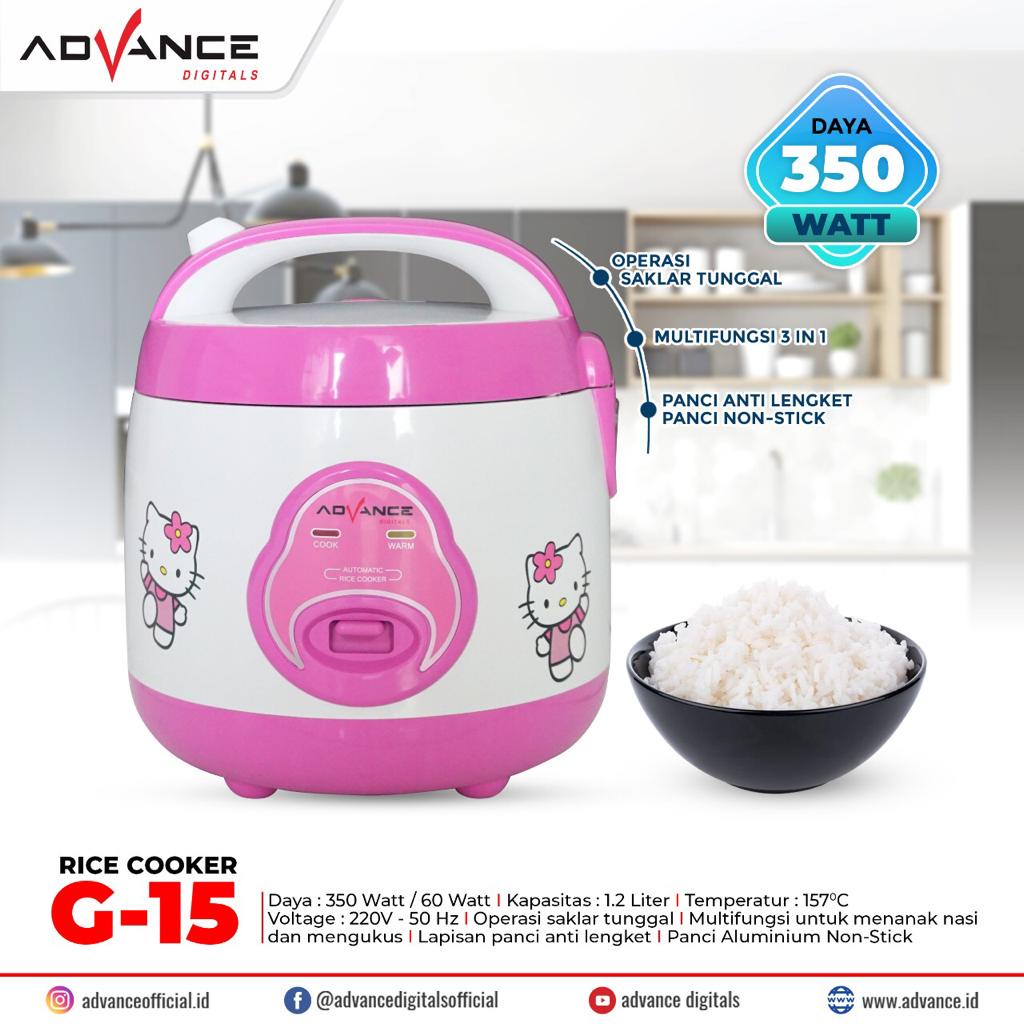 [100% ORIGINAL] RICE COOKER KARAKTER MINI ADVANCE 1,2L 1 2 L 1,2 L DORAEMON HELLO KITTY