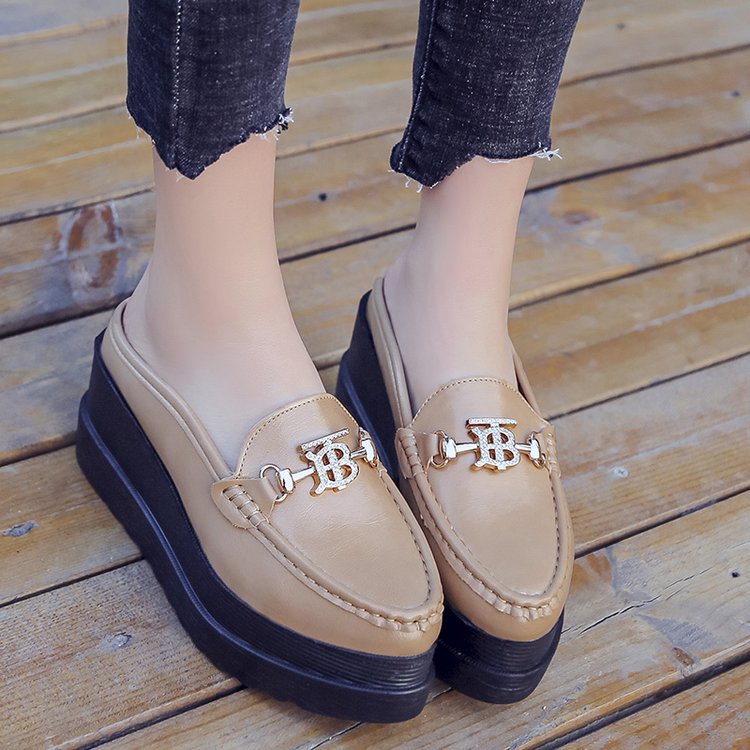 RYS - Chain Gloss Sepatu Slip On Loafer Wanita Fashion Casual - Ori Import