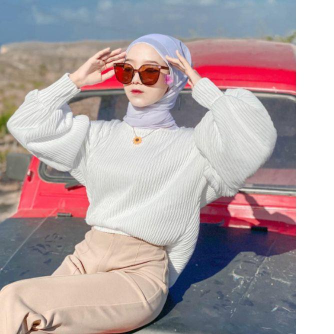 AMORA PLISKET BLOUSE/PLISKET IMPORT PREMIUM