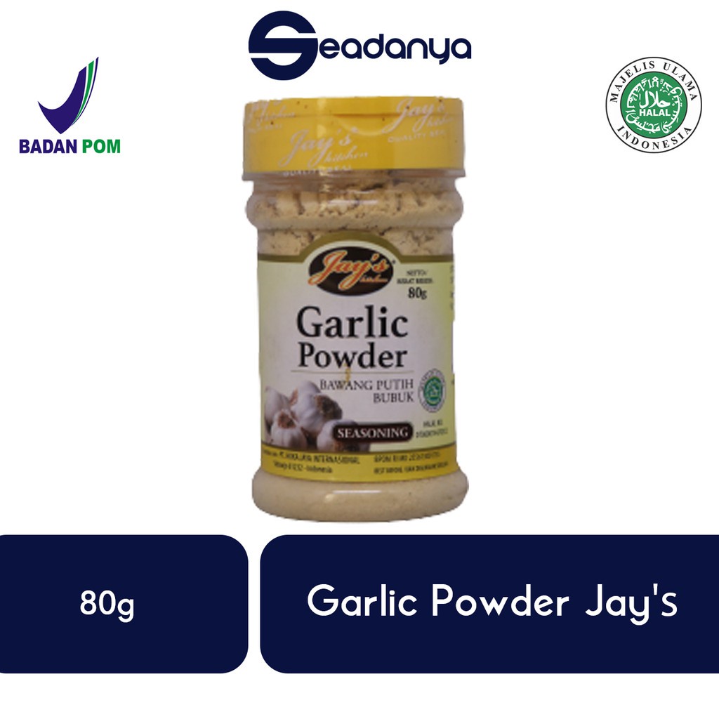 

Garlic Powder Bawang Putih Bubuk Jay’s 80g -HALAL BPOM