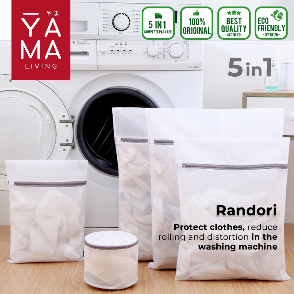 YAMA RANDORI 5in1 Laundry Bag Jaring Baju Kotor Kantong Cucian Mesin Cuci Pakaian Dalam