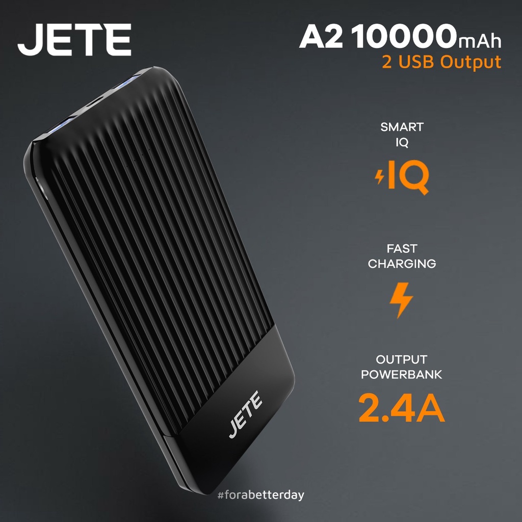 Powerbank 10000 MaH  Fast Charging JETE A2 - Garansi Resmi  25 Bulan