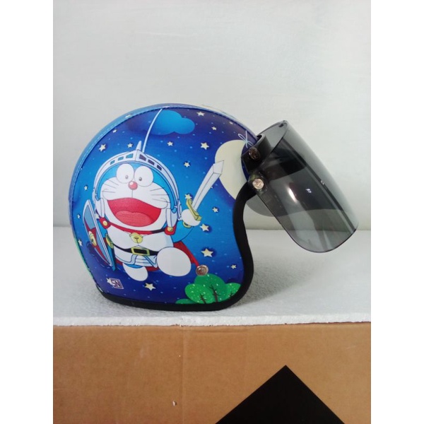 HELM RETRO BOGO ANAK KULIT KARAKTER MOTIF COWOK USIA 5-8 TAHUN