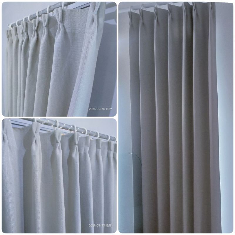 Gorden plisket blackout minimalis