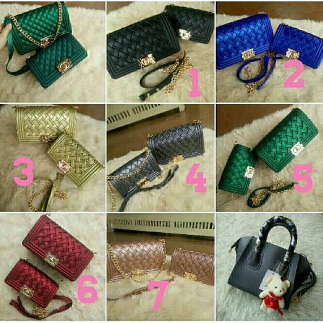CHANEL BOY ANYAM / KEPANG / TAS SALEMPANG / HAND BAG