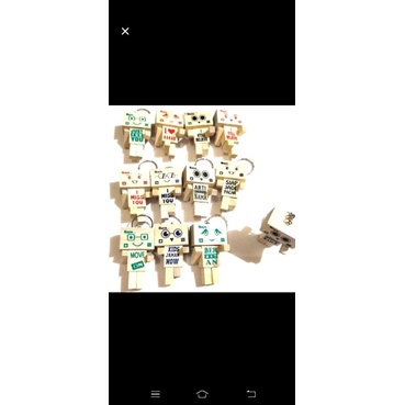 Gantungan kunci boneka kayu danbo