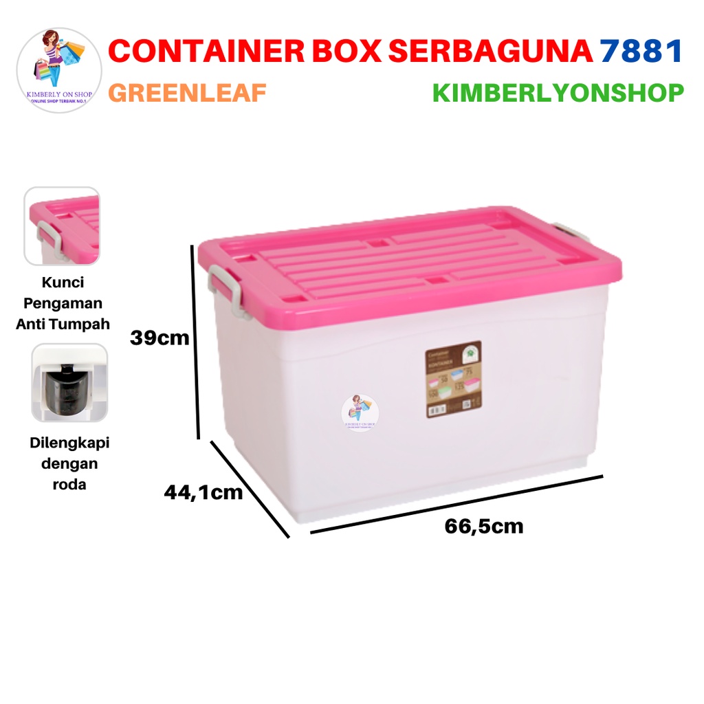 Container Box 75 Liter 7881 Green Leaf