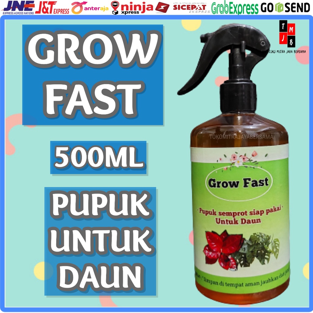 PUPUK CAIR DAUN GROW FAST AGLONEMA SIAP PAKAI 500ML ORIGINAL