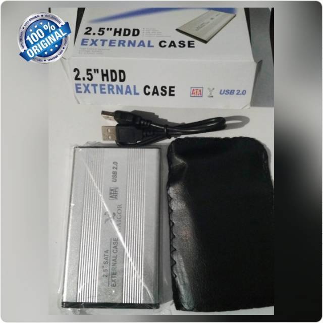 Casing HDD Case Hardisk Eksternal dan softcase dan kabel external HDD harddisk