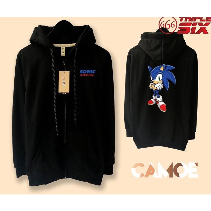 Jaket Hoodie Zipper Sonic The hedgehog Sonic