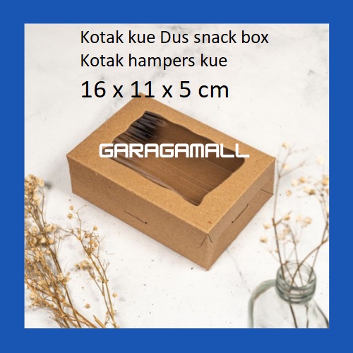 

Kotak kue dus kue dus snack kardus hampers snack box box mika snack box dus packing kue kraft laminasi 16x11x5 cm