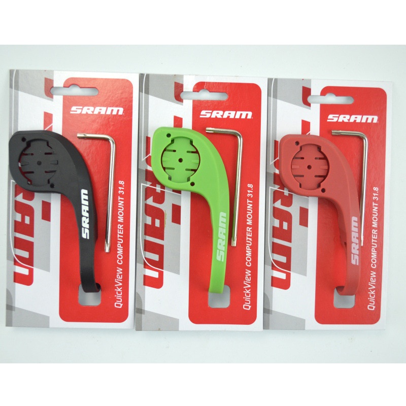 YGRETTE - SRAM Mount Holder GPS Sepeda for Garmin Edge 200/500/520  Bicycle Computer Mount Sram Computer Mount handlebar support Garmin Edge 130 200 510 520 810 820 1000 1030 iGPSPOR bryton Rider