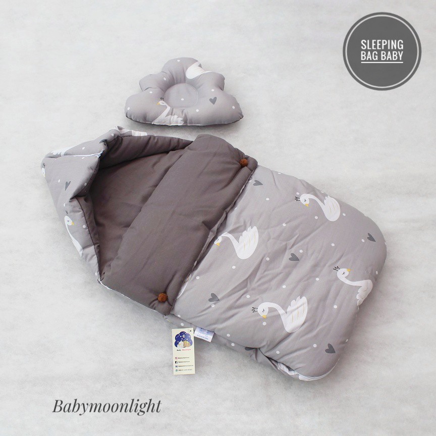 Sleeping bag baby - Swan Grey | Shopee Indonesia