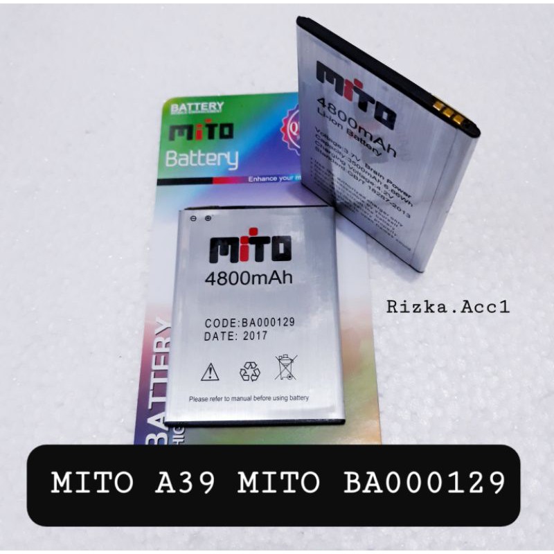 Baterai Batre Mito A39 BA000129 Original Battery Handphone