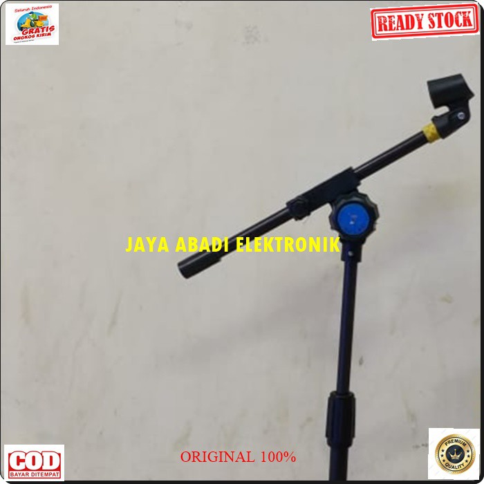 G112 ORIGINAL stand mic kaki tiga pendek holder standing microphone mik penyangga mikrophone tiang pegangan tripod asli gantungan hanger dudukan portable  Bisa segala MIC  Stand Mic Meja portable  tinggi 35-80 cm melayani GROSIR DAN ECERAN ke seluruh indo