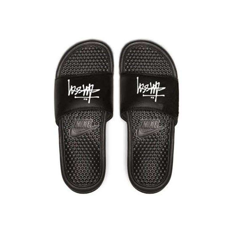Jual nike benassi x stussy sandals 