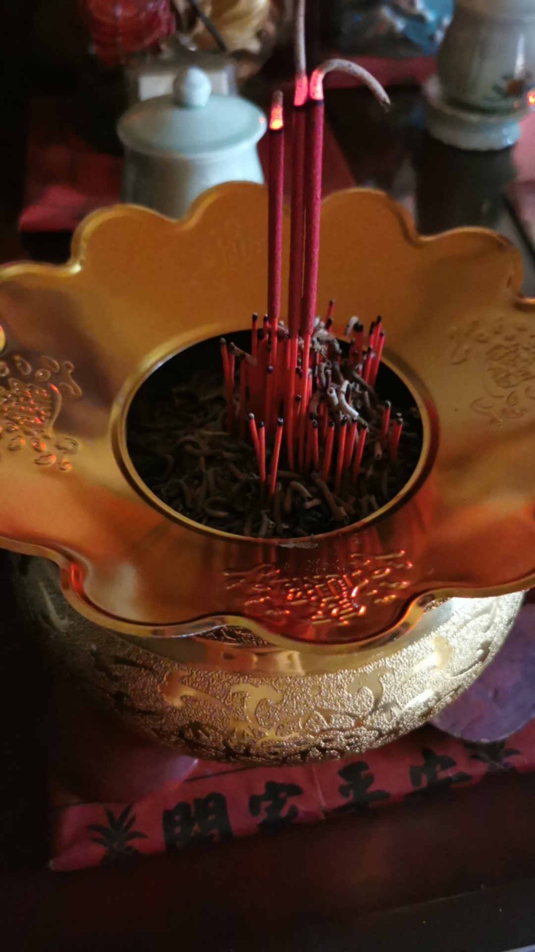 Tempat Dupa Hiolo Piring Abu | Lidah Hiolo | Wei Lu Hiolo Uk.4 Inchi