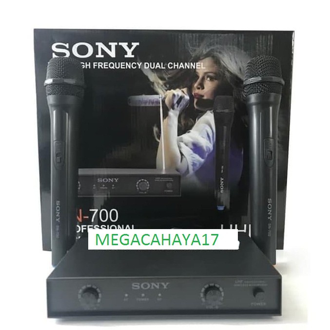 mic wireless sony sn700 MIK MIKROPHONE PRO AUDIO MUSIK KARAOKE VOKAL MIC WIRELES PIDATO PANGGUNG
