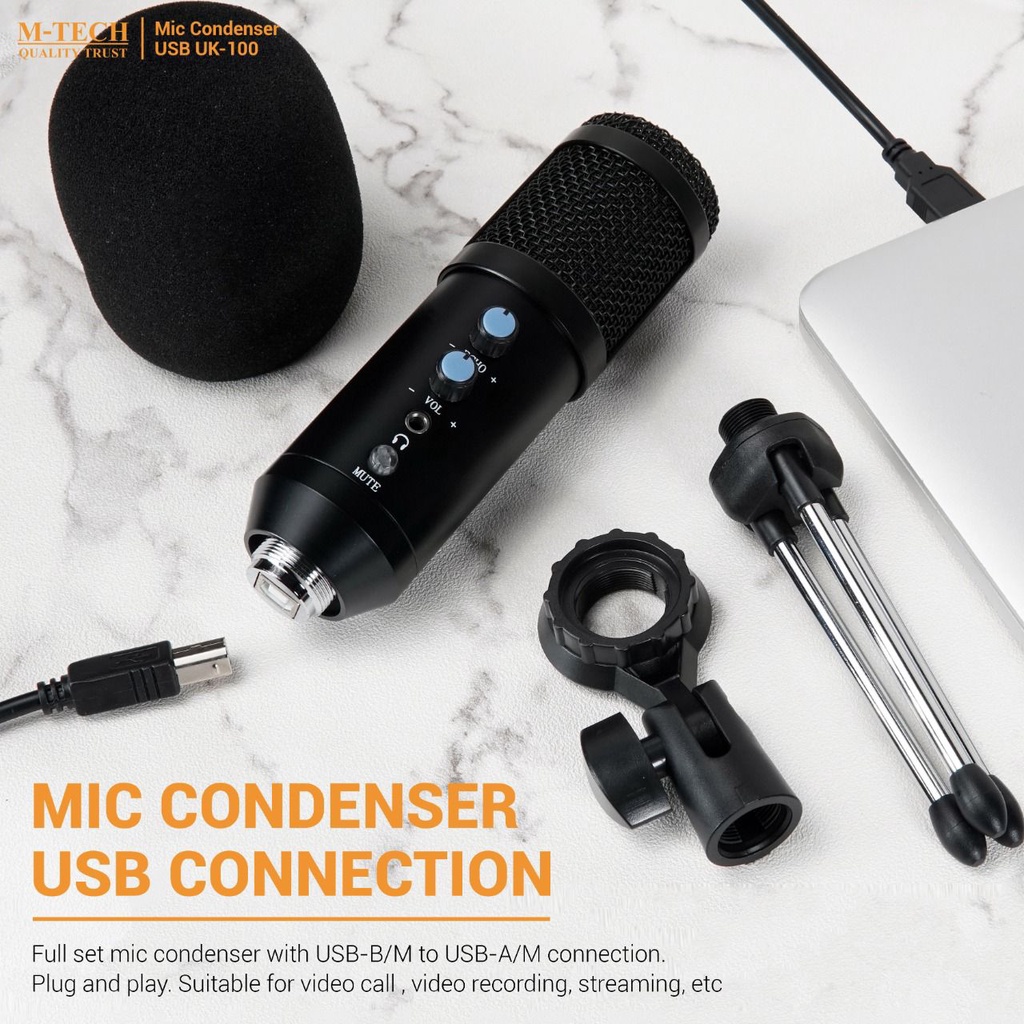 M-Tech Mic Condensor USB UK-100