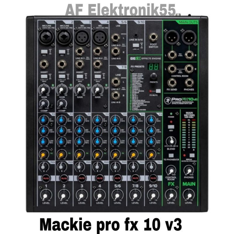 Mixer Mackie PRO FX 10 V3 Original Garansi Resmi