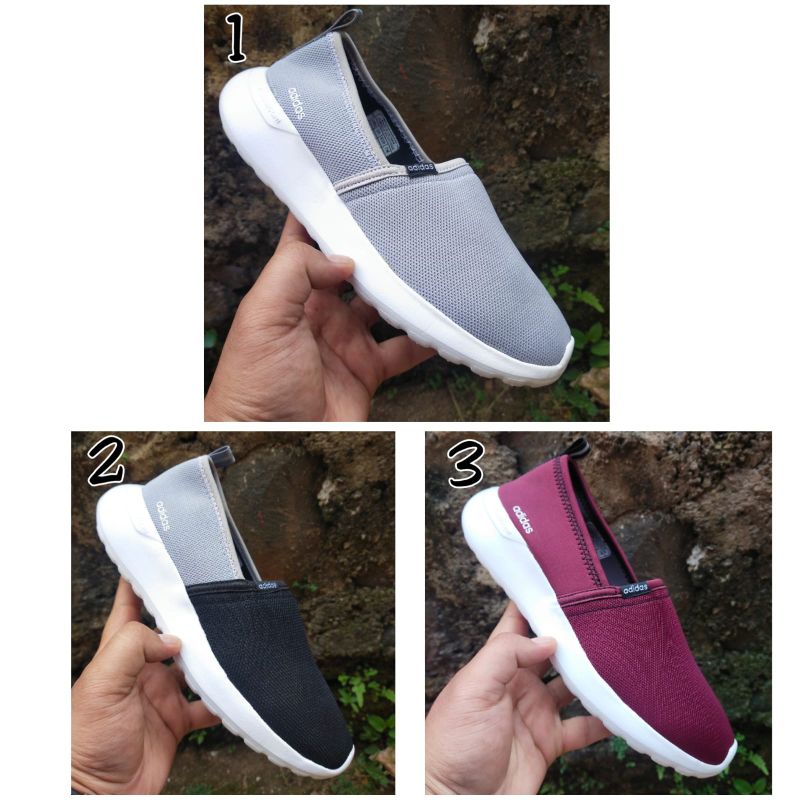 SEPATU WANITA SLIP ON ADIDAS CLOUDFOAM CASUAL SNEAKERS SLIP ON WANITA